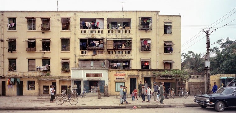 Hình ảnh 1 khu tập thể ở Hà Nội năm 1988