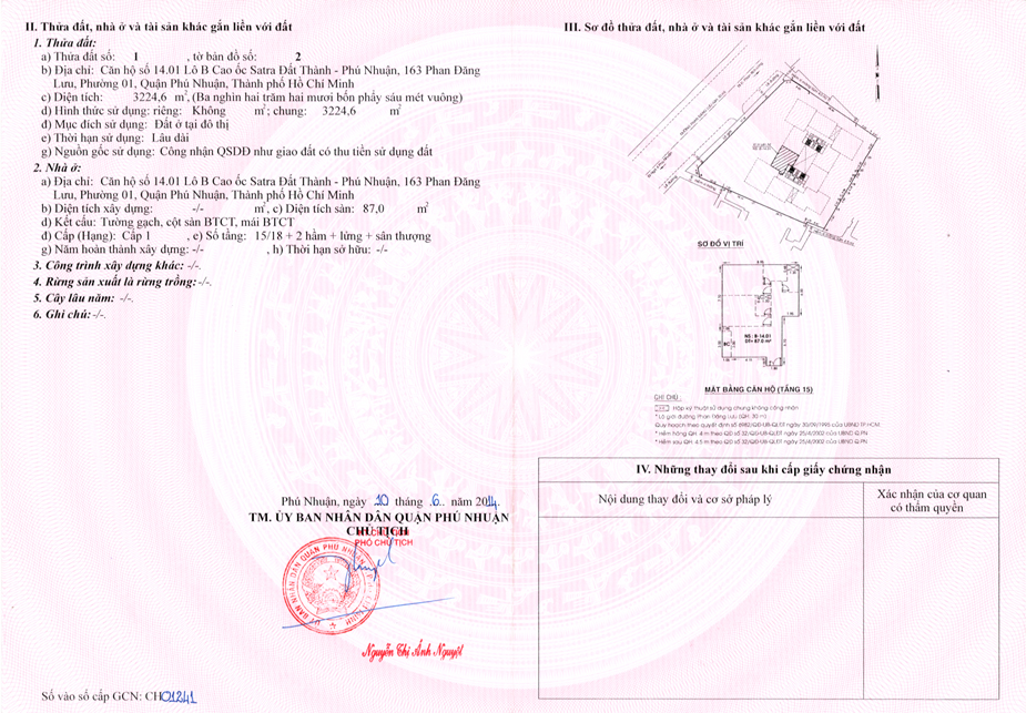 Hình ảnh minh hoạ sổ hồng chung cư