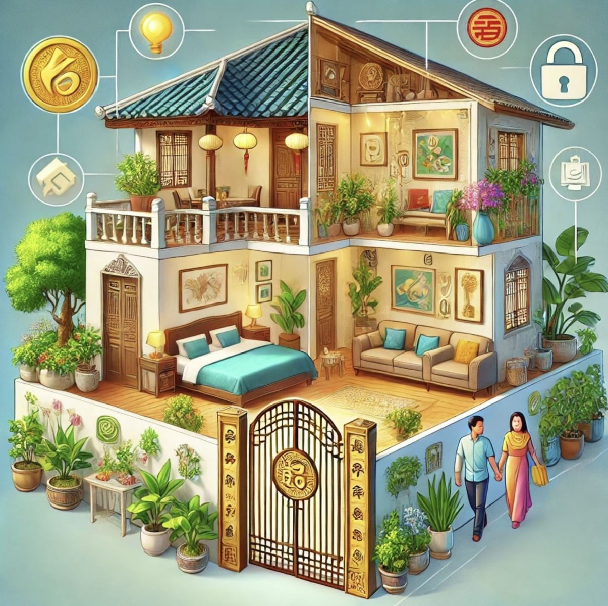 Áp dụng biện pháp hoá giải khắc phục hướng nhà