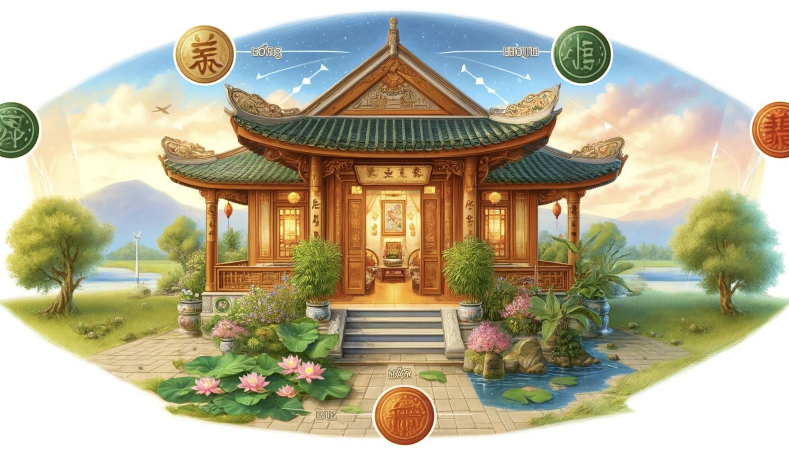 Nhà hướng Đông Tứ Trạch của người Việt xưa